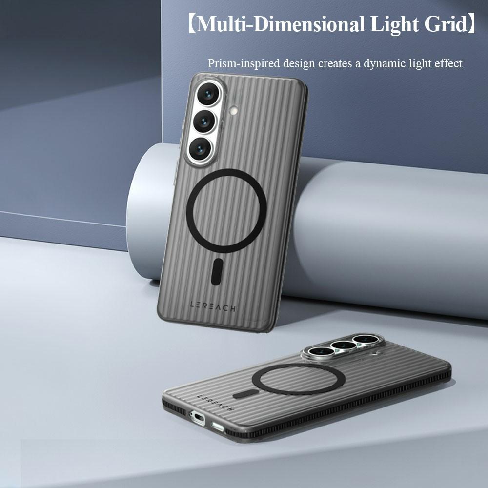 LEREACH TOC Serie für Samsung Galaxy S26+ Magnetische Hülle Fließendes Gitter PC Handyhülle