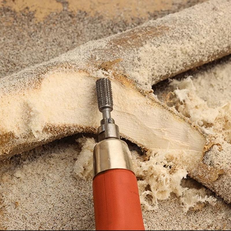 5 Bucăți Prelucrarea Lemnului Dinte de Lup Tijă Rotativă Pilă Abrazivă Set Accesorii Unealtă de Rectificare Cap de Rectificare Electrică Înlocuire Unealtă