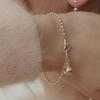 (Silver 925) Knotted Ball Chain Bracelet Br1793
