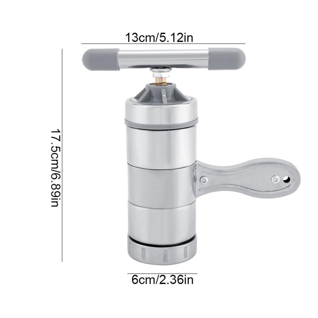 Haushalt Manuelle Edelstahl Nudelmaschine Nudelpresse Herstellungsmaschine mit 5 Formen