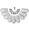 30PCS Grass Cutter Repair Accessories Stainless Steel Blades Spare Parts 0.7 MM for Husqvarna Automower/Gardena Lawnmower
