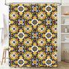 Blue Yellow White Shower Curtain Waterproof Bath Decorative Pattern Wall Hanging Decoration 3D Print Customizable Size Available