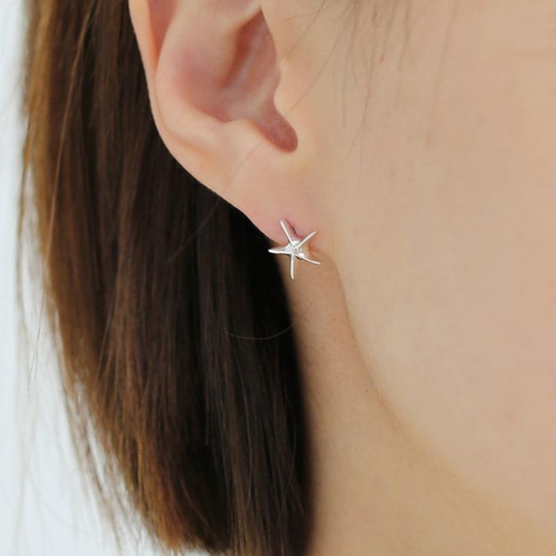 Eveningbell [silver925] Dancing Star Earrings (silver)
