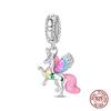 New 100% 925 Silver Pumpkin Car Princess & Cactus Pendant Fit 925 Bracelet Jewelry Making Women Gift