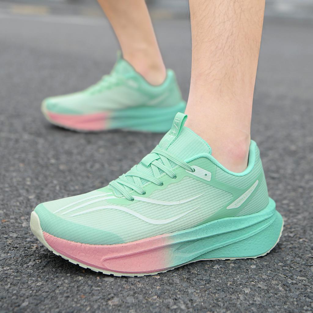Running shoes marathon racing rebound sneakers comfortable breathable mesh