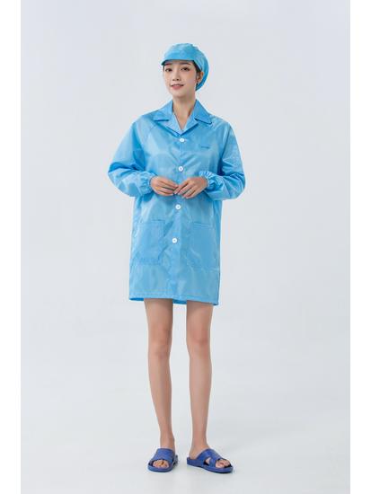 Static-free Lab Coat: Anti-static Dustproof Suit & Cleanroom Workwear in White, Blue, Pink - Available in Men's & Women's Styles