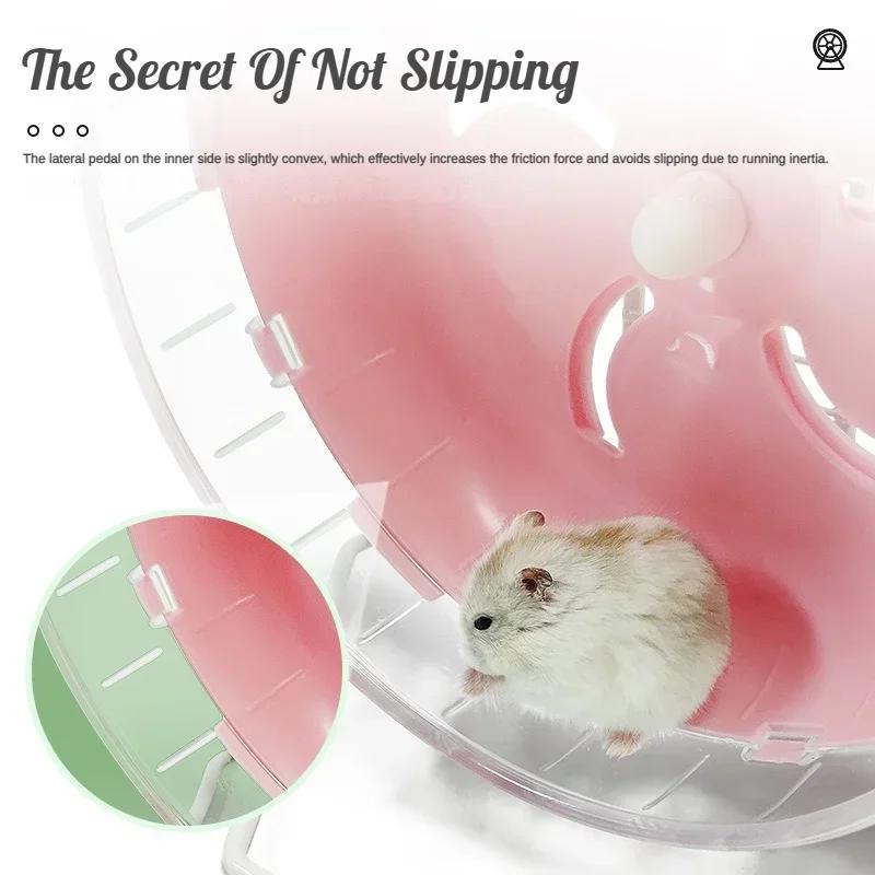Hamster Running Wheel Silent Hamster Wheel Non-slip Can Be Hung In A Cage Running Wheel Sports and Play Toy Bracket Accessories