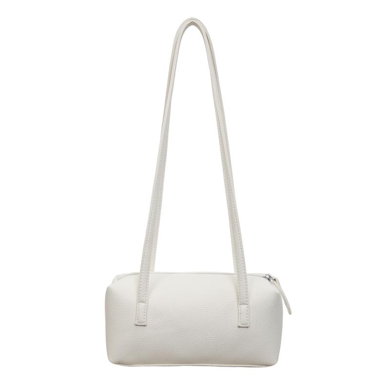 Solid Color Shoulder Bag Large Capacity Underarm Bag