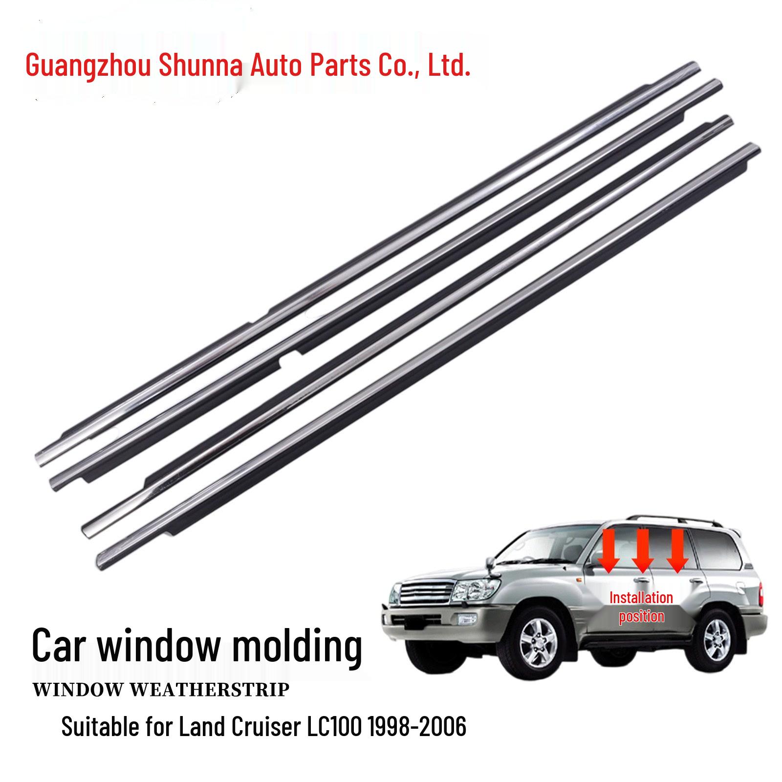 Toyota Land Cruiser 100 Rear Right Door Glass Weatherstrip (75730-60031/60030) GZSN