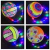 1-10PCS Light Up Flashing Swing Ball  Bouncing Toy Party Glow Ball Handheld Exercise Ball Christmas Halloween Gift for Kids