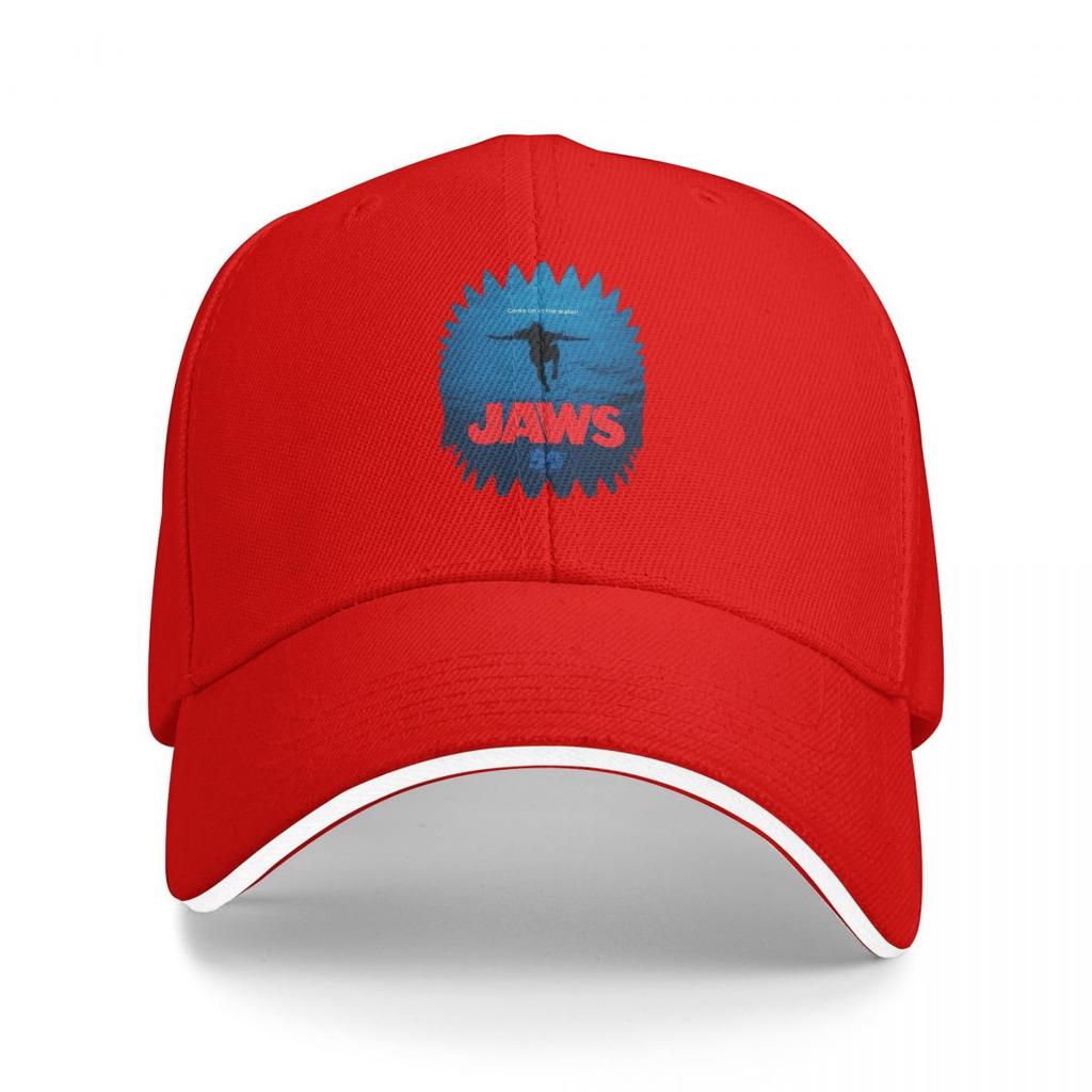 Unisex Baseball Hats Jaws 50th Anniversary Logo Movie Outdoor Streetwear Summer Sports Baseball Caps Hip Hop Cap Casquette Hats