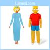 Individualus Simpsons Animacijos Cosplay Kostiumas Šeimos Sceninio Pasirodymo Apranga Simpsonų Šeima