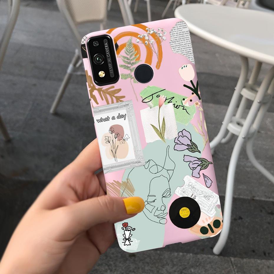 For Honor 9X Lite JSN-L21 Phone Case Honor 9X STK-LX1 Lovely Printing Macaroon Silicone Soft Cases Cover For Honor9X 9 X Lite