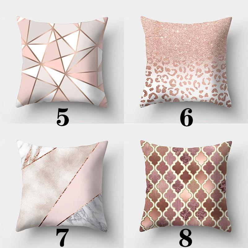 Pink Series Pillowcase 45cmX45cm Square Sofa Pillow Cover Rose Cushion cover