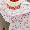 Rectangle Tablecloth Happy Birthday Star Print Disposable Table Cloth Kids Birthday Party Baby Shower Wedding Home Decor 137 X 274cm