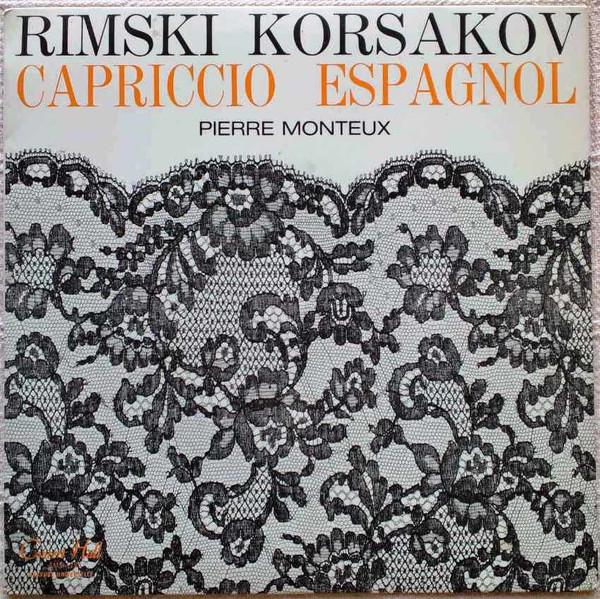 

7-дюймовая пластинка ПЬЕР МОНТЁ, РИМСКИЙ-КОРСАКОВ, ИЛИ - Каприччио Эспаньоль - Альборада - Var SMS528 CONCERT HALL - Япония Классика Б/У