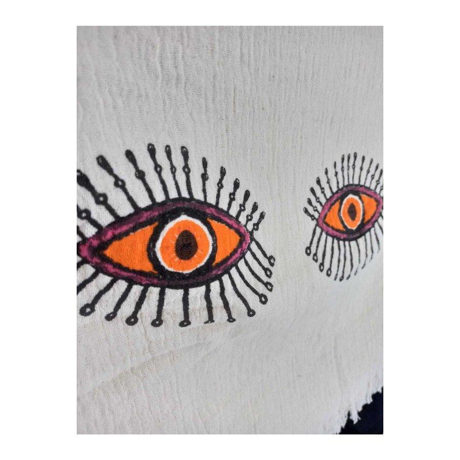 Women's 2 Piece Set Cotton Muslin Multipurpose Kimono and Muslin Peshtemal Multi-Purpose Fine Woven Towel / Pareo / Shawl