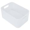 Plastic Storage Basket Large Capacity Translucent Stackable Desktop Storage Box With Lid for Office Home Bathroom Desktop