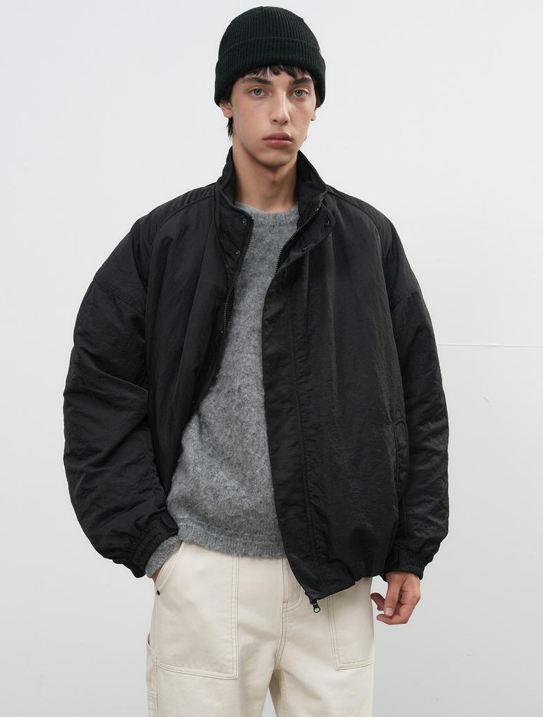 Generalidea Unisex Padded Volume Blouson Bomber Jumper [Black] / Sbe3U07006