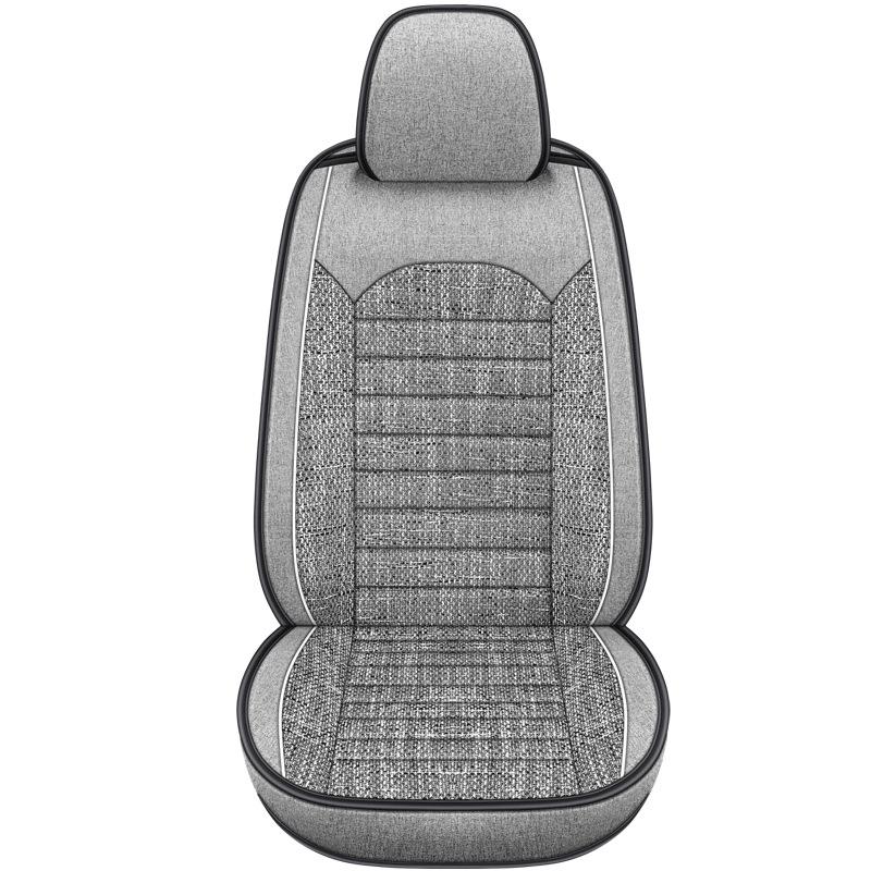 New Sport Style Synthetic Linen/Flax Breathable Car Seat Covers Full Set - Adjustable Seat Covers for 98% Other Types of Cars