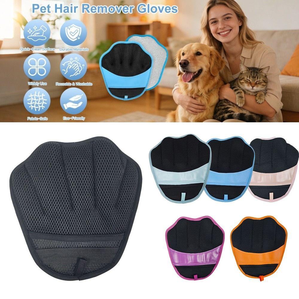 Double Sided Available Electrostatic Pet Grooming Glove Daily Pet Combing Care