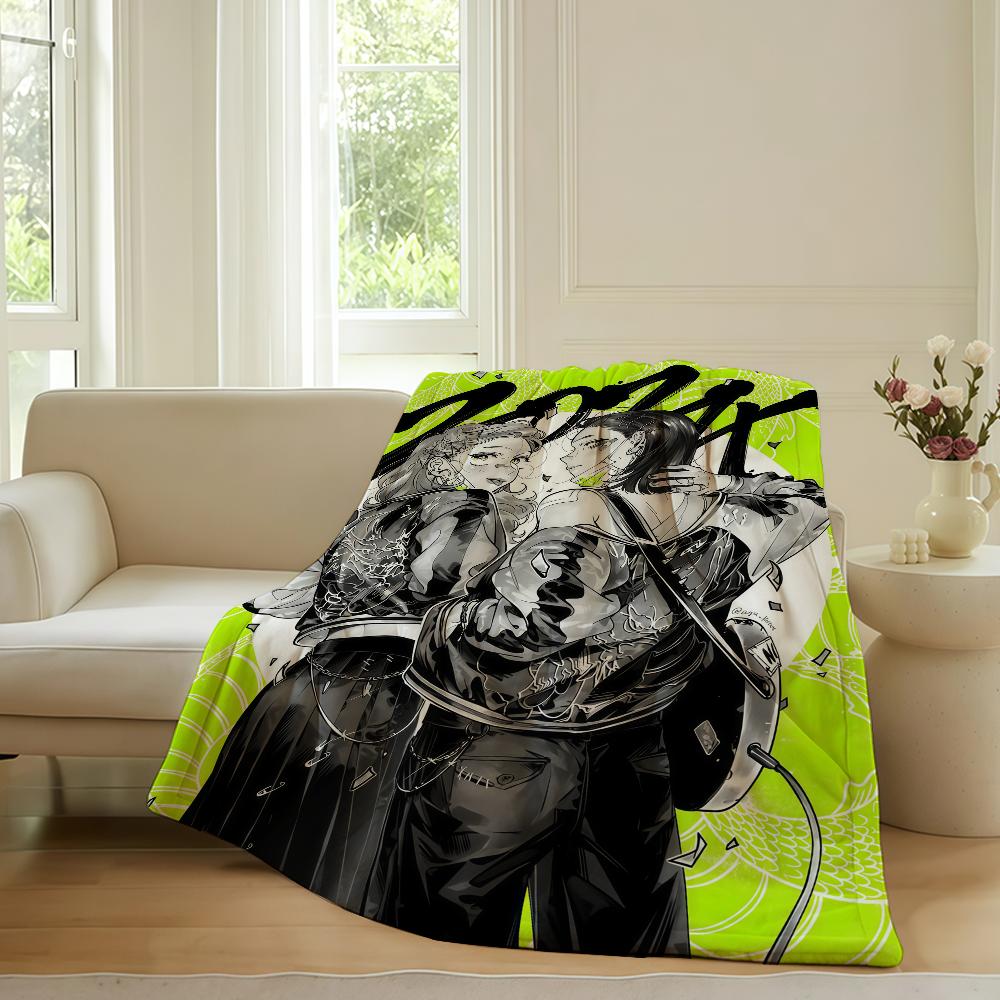 Anime Aya O Oosawa K Koga M Mitsuki Blanket For Sofa Office Bed Plane Travel Sleep Read Relax Camping Soft And Warm