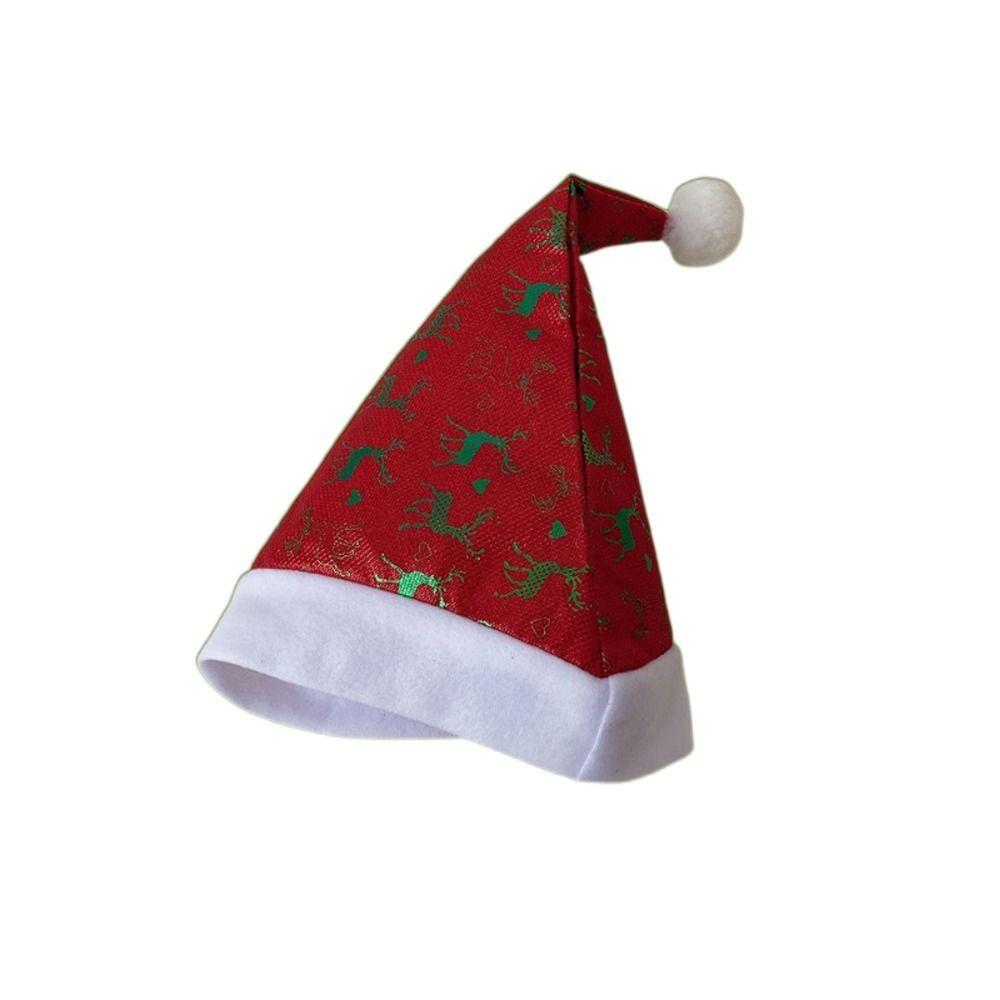 Antler Christmas Accessory Santa Claus Stripe Girl Hat Cotton Hat Christmas Hat New Year Cap
