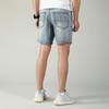 Neue Jeansshorts für Herren Sommerarbeitskleidung Gewaschene und abgenutzte Straight-Leg-Shorts für Herren