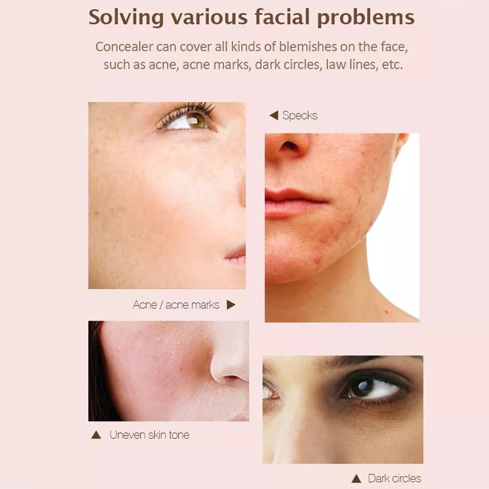 Tri-Color Concealer Palette Of Covers Dark Circles Lasting Makeup Cosmetics Face Face B9E6