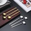 10Pcs Stainless Steel Coffee Spoons, Dessert Spoons, Teaspoons, Seasoning Spoons,Suitable For Home, Cafe,Party, Kitchen Supplies