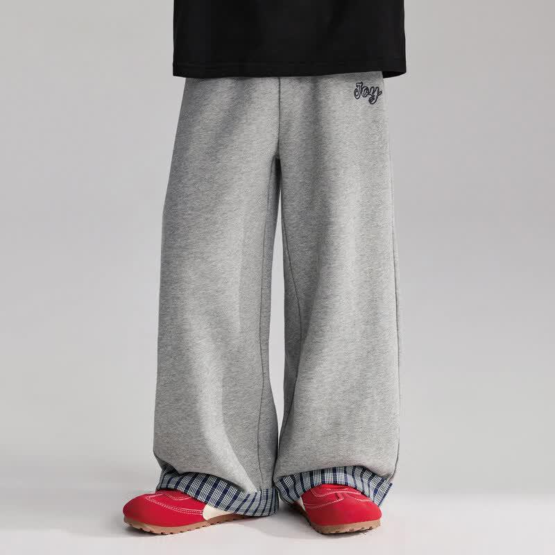 Zhi Mu Boys  Plaid Cotton Straight-Leg Pants 150