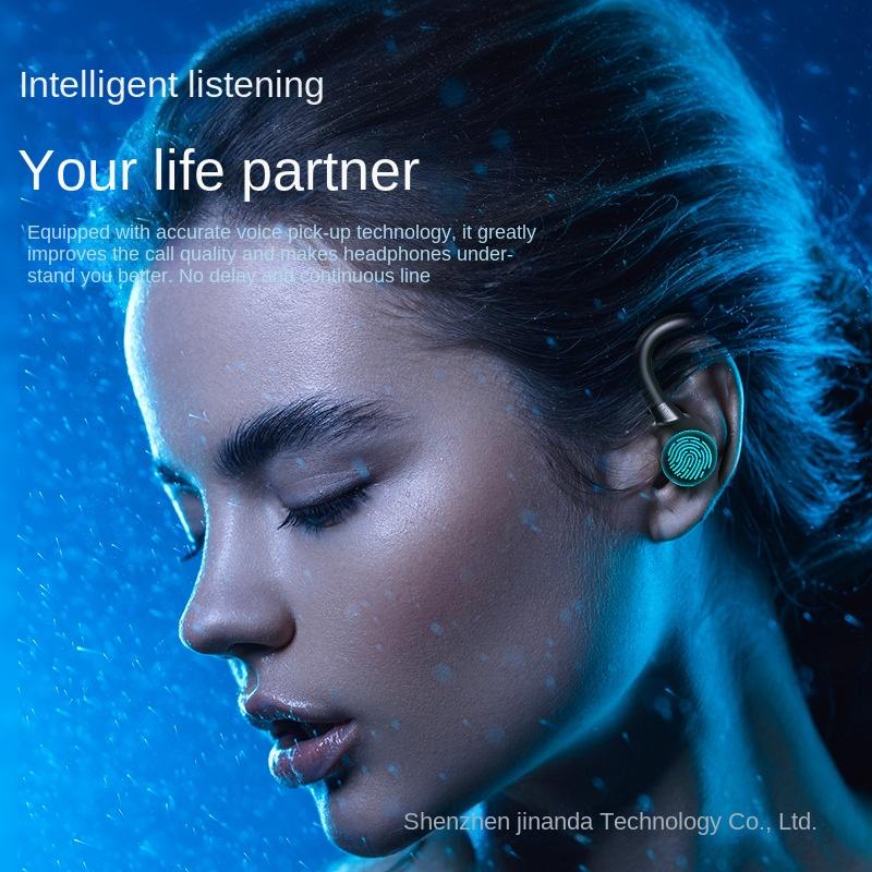 Hanging Ear-type Wireless Bluetooth Headset Noise Reduction Super Long Running Sports Headset