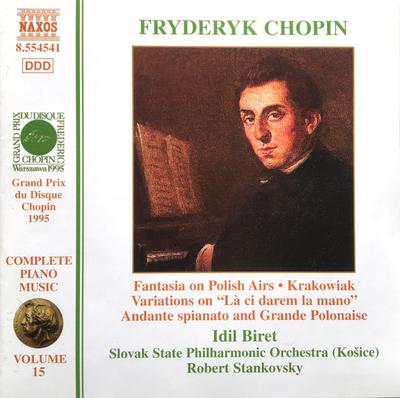 CD FRÉDÉRIC CHOPIN, IDIL BIRET, SLOVAK - Fantasia On Polish Airs / Krakowiak 8554541 Naxos 1999 Europe Classical Used
