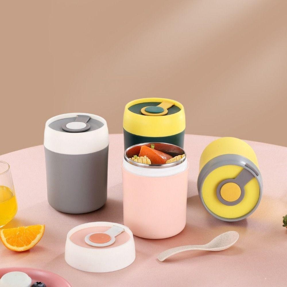 Heat Preservation Thermal Lunch Box Stainless Steel Insulated Soup Cup Soybean Milk Cup  for Home