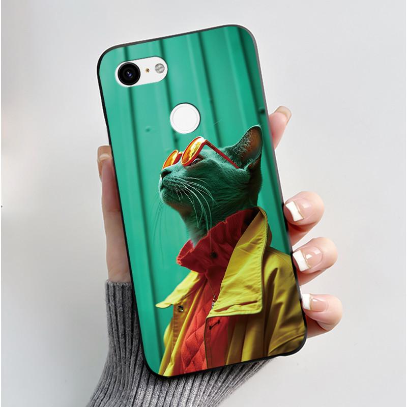 Husă Drăguță Pentru Google Pixel 3/Pixel 3XL Carcasă Imprimată Funda Pentru Google Pixel 3A XL Coque Husă Protectoare Carcasă Moale din Silicon