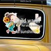 Warm Days Creative Car Sticker - Waterproof & UV-Protected Windshield Decoration