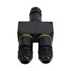 2 Pcs Water Proof Junction Box IP68 3 Way 3P 24A M20 Electrical Quick Release Cable Connector Outdoor Junction Box for