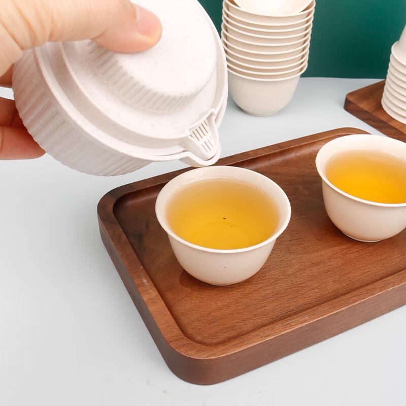 Bayipin Disposable Rice Husk Kung Fu Tea Cups