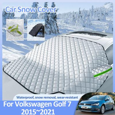 For Volkswagen VW Golf 7 MK7 GTE GTD GTI 2015~2024 Car Winter Snow Covers Anti-Frost Windshield Ice Protecti Exterior Accessorie