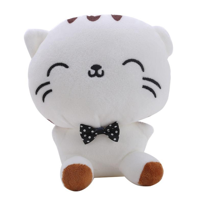 Niedliche Cartoon Plüschtiere Großes Gesicht Katze Puppe Reisbällchen Katze Liebliches Geschenk