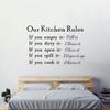Neu Unsere Küche Regeln Kochen Worte Zitat Wand Aufkleber Kunst Aufkleber Home Decor