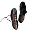 Fashion Leather Women's Shoes Round Toe Female Footwear Low Heels Shallow Mouth Ballet Flats Oxfords Genuine Leather Dress Retro