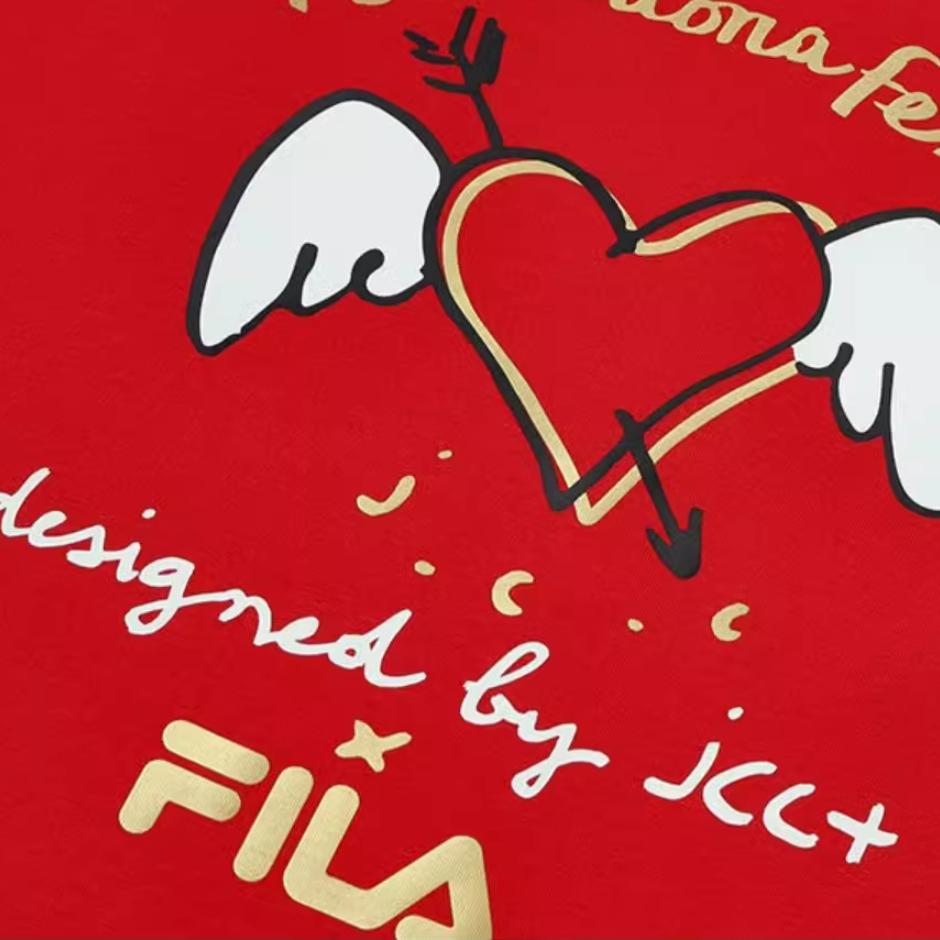 New FILA ORIGINALE T Shirt Unisex Legend Red F11U519101F-RD