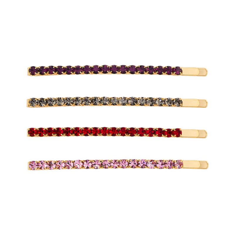 MIKSHIMAI FRUITY CRYSTAL HAIR SLIDE set