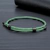 3MM Waterproof Surfering Rope Bracelets Men Adjustable Nautical Rope Bracelet Women Black Stainless Steel Sport Buckle
