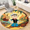 1pc Popeye Office Round Area Rug, Bedroom Living Room Home Decor, Room Deco,  Offic a1016083
