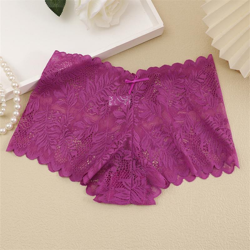 1Pc Lace Underwear Sexy Women Panties Low Waist Hollow Out Ladies Briefs Transparent Female Underpants Womens Lingerie S-XL