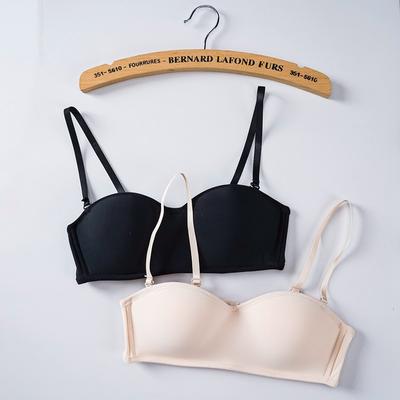 Dámská neviditelná podprsenka Bralette bez ramínek 1/2 šálku Dámské spodní prádlo Sexy spodní prádlo Dámské jednobarevné bezešvé party svatební podprsenky