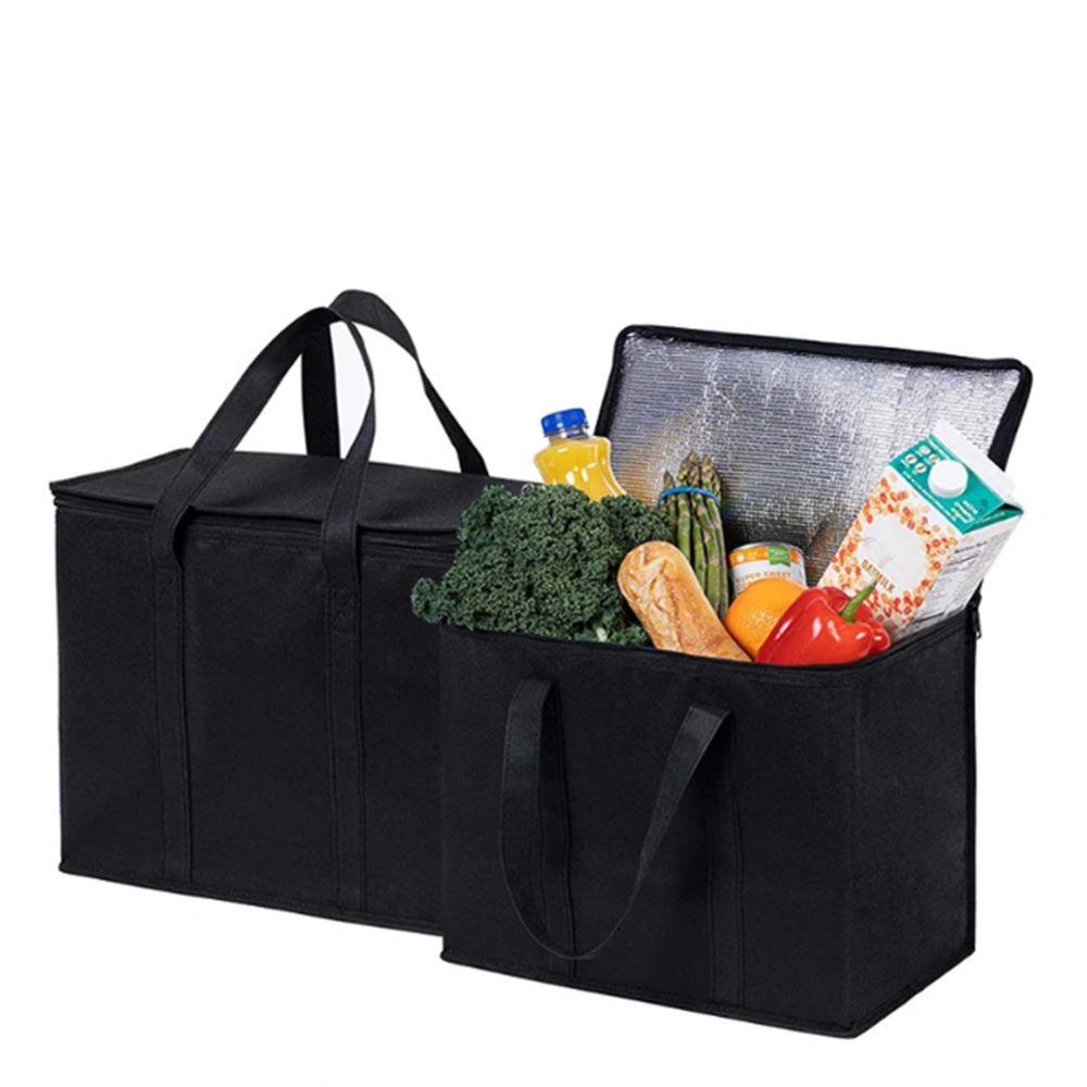 Tin Foil Food Delivery Bag Extra Large Insulated Thermal Cooler Bag  Fruit