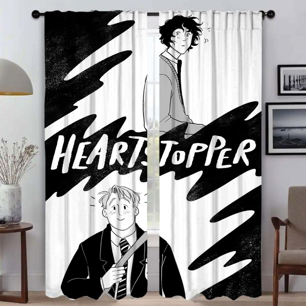 Window Curtain for Room 2 Panel Heartstoppers Modern Living Room Curtains Tulle for Bedroom Partition Home Interior Curtains